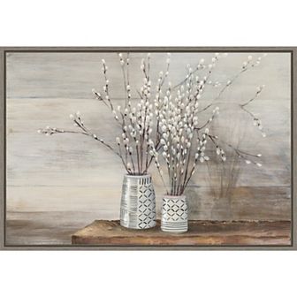 Amanti Art Willow Still Life Designs Framed Canvas Wall Art