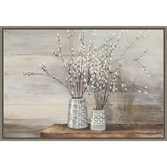 Amanti Art Willow Still Life Designs Framed Canvas Wall Art