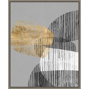 Amanti Art Adjacent Shapes I Framed Canvas Wall Art