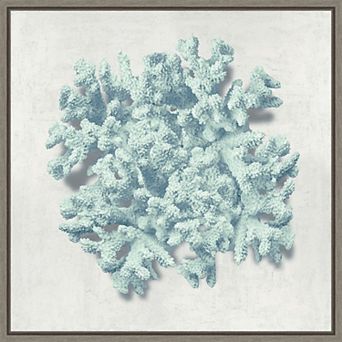 Amanti Art Coral Mint II Framed Canvas Wall Art