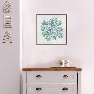 Amanti Art Coral Mint II Framed Canvas Wall Art