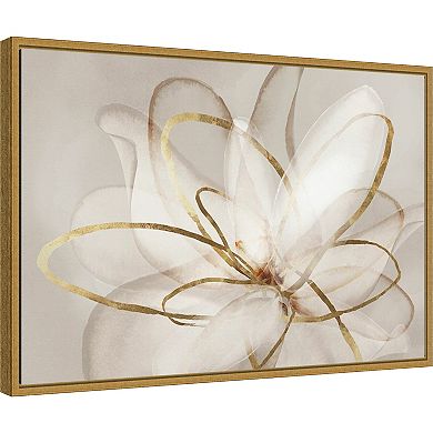 Amanti Art Transparent Beauty III Floral Framed Canvas Wall Art