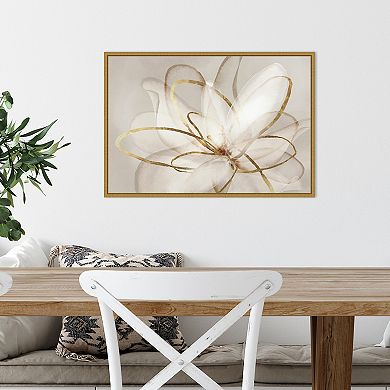 Amanti Art Transparent Beauty III Floral Framed Canvas Wall Art