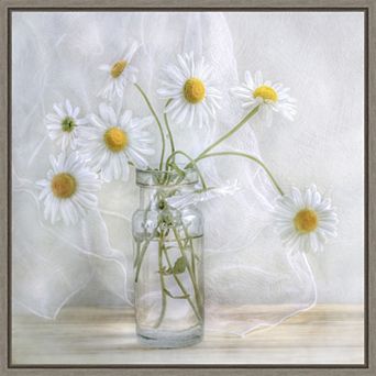 Amanti Art Daisies Framed Canvas Wall Art