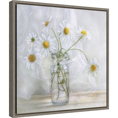 Amanti Art Daisies Framed Canvas Wall Art