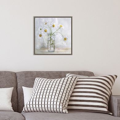Amanti Art Daisies Framed Canvas Wall Art