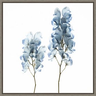 Amanti Art Blue Flower Still Life Framed Canvas Wall Art
