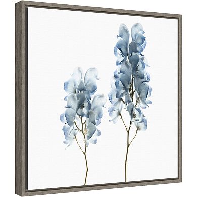 Amanti Art Blue Flower Still Life Framed Canvas Wall Art