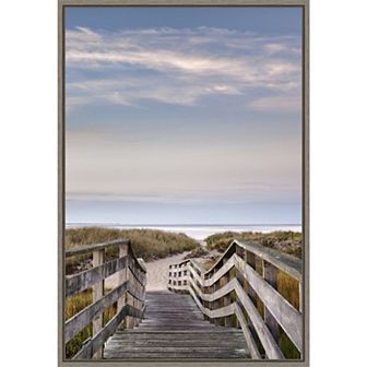 Amanti Art Dawn at Ridgevale Beach Framed Canvas Wall Art