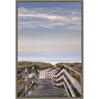 Amanti Art Dawn at Ridgevale Beach Framed Canvas Wall Art