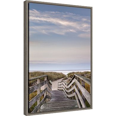 Amanti Art Dawn at Ridgevale Beach Framed Canvas Wall Art