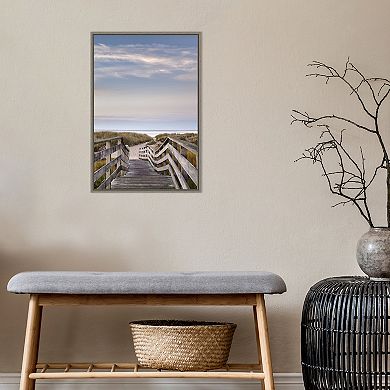 Amanti Art Dawn at Ridgevale Beach Framed Canvas Wall Art