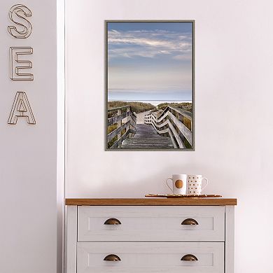Amanti Art Dawn at Ridgevale Beach Framed Canvas Wall Art