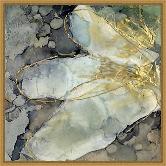 Amanti Art Abstracted Lily I Framed Canvas Wall Art