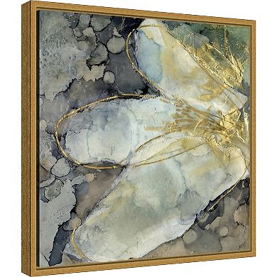 Amanti Art Abstracted Lily I Framed Canvas Wall Art