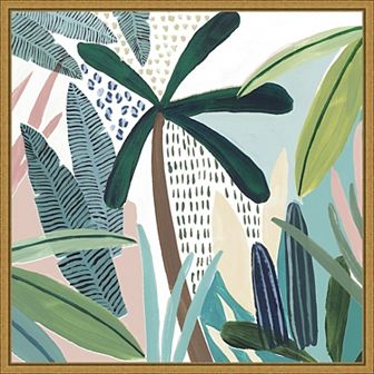 Amanti Art Tropical Rainforest I Framed Canvas Wall Art