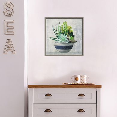 Amanti Art Succulent Still Life II Framed Canvas Wall Art