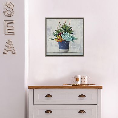 Amanti Art Succulent Still Life I Framed Canvas Wall Art