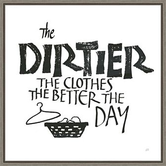 Amanti Art Laundry Room IV Framed Canvas Wall Art