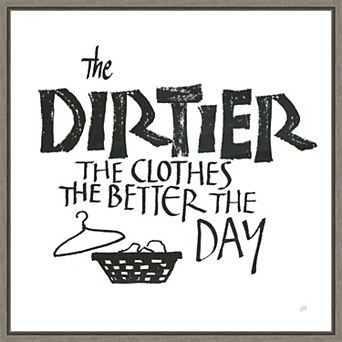 Amanti Art Laundry Room IV Framed Canvas Wall Art