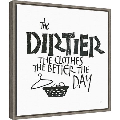 Amanti Art Laundry Room IV Framed Canvas Wall Art