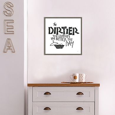 Amanti Art Laundry Room IV Framed Canvas Wall Art