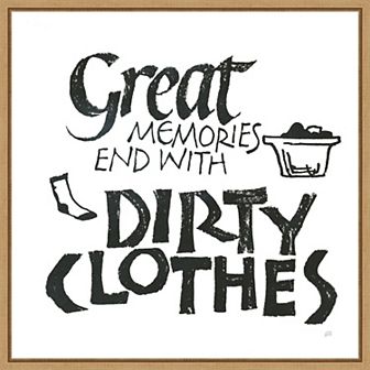 Amanti Art Laundry Room I Framed Canvas Wall Art