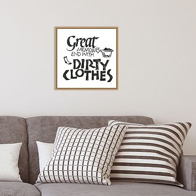 Amanti Art Laundry Room I Framed Canvas Wall Art