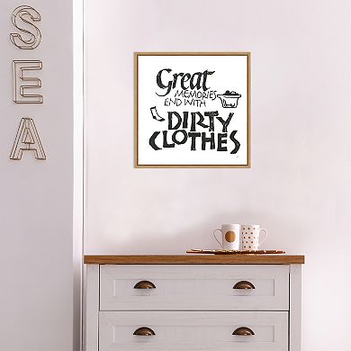 Amanti Art Laundry Room I Framed Canvas Wall Art