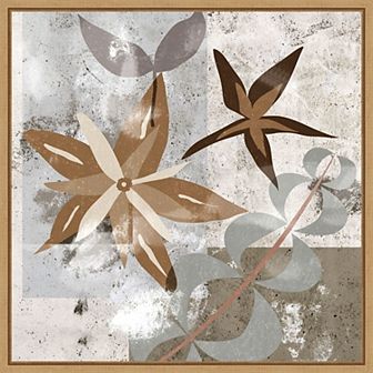 Amanti Art Autumn Forest Flowers II Framed Canvas Wall Art