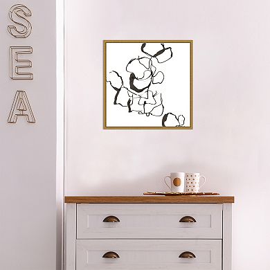 Amanti Art Stone III Framed Canvas Wall Art