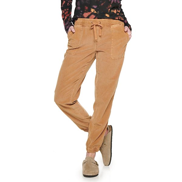 Corduroy joggers womens on sale