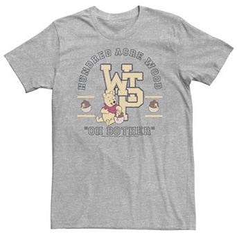 Disney's Winnie The Pooh Big & Tall Hundred Acre Wood Collegiate Tee