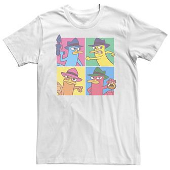 Big & Tall Disney Phineas And Ferb Agent P Pop Box Up Tee