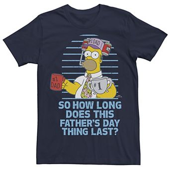 Men's The Simpsons Father's Day Homer So How Long... Tee