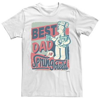 Men's The Simpsons Homer Best Dad In Springfield Tee