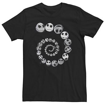 Big & Tall Disney The Nightmare Before Christmas Jack Skellington Emotional Spiral Tee