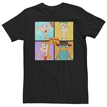 Big & Tall Disney Phineas And Ferb Character Box Up Tee