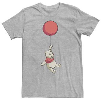 Disney's Winnie The Pooh Big & Tall Floating Red Balloon Tee