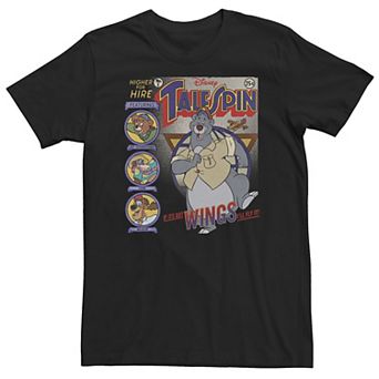 Big & Tall Disney TaleSpin "If It's Got Wings I'll Fly It!" Poster Tee