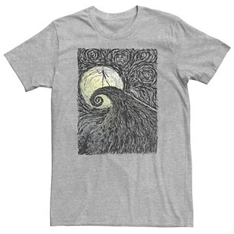 Big & Tall Disney The Nightmare Before Christmas Spiral Hill Portrait Tee