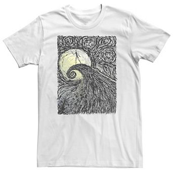Big & Tall Disney The Nightmare Before Christmas Spiral Hill Portrait Tee