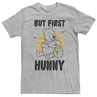 Big & Tall Disney Winnie The Pooh "But First Hunny" Honey Tee