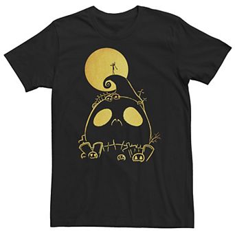 Big & Tall Disney The Nightmare Before Christmas Jack Skellington Cemetery Line Art Tee