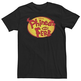 Big & Tall Disney Phineas And Ferb Oval Logo Tee