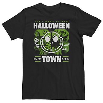 Big & Tall Disney The Nightmare Before Christmas Halloween Town Collage Tee