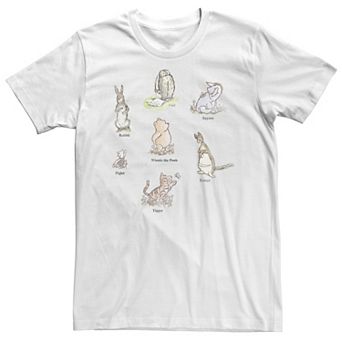 Big & Tall Disney Winnie The Pooh Classic Group Shot Tee