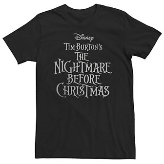 Big & Tall Disney The Nightmare Before Christmas Logo Tee