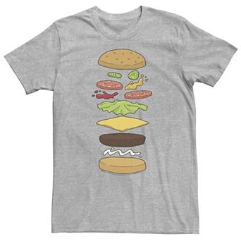 Big & Tall Bob's Burgers Anatomy Of A Hamburger Tee