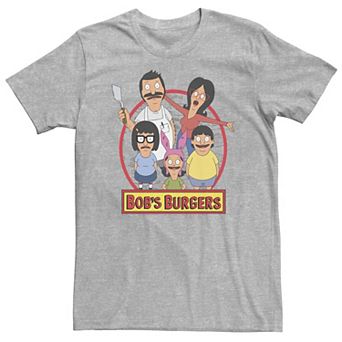 Big & Tall Bob's Burgers Group Shot Logo Tee